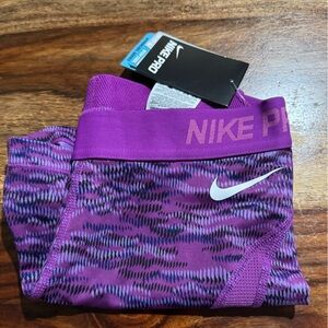 Nike Purple and Black Patterned Shorts